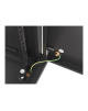Lanberg Rack cabinet 19" wall-mount 9U/600x600 (flat pack) for self-assembly with metal door, black | Lanberg