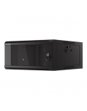 Lanberg Rack cabinet 19" wall-mounted 4U 600 fast assembly (flat pack), black | Lanberg