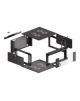 Lanberg Rack cabinet 19" wall-mounted 4U 600 fast assembly (flat pack), black | Lanberg