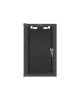 Lanberg Rack cabinet 10" wall-mount 9U/280x310 (flat pack) with glass door, black | Lanberg