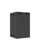 Lanberg Rack cabinet 10" wall-mount 9U/280x310 (flat pack) with glass door, black | Lanberg