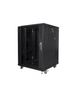 Lanberg Rack cabinet 19" free-standing 15U/600x600 (flat pack), black | Lanberg