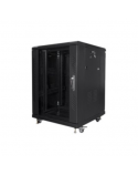 Lanberg Rack cabinet 19" free-standing 15U/600x600 (flat pack), black | Lanberg