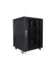 Lanberg Rack cabinet 19" free-standing 15U/600x600 (flat pack), black | Lanberg