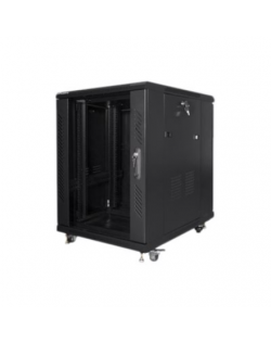 Lanberg Rack cabinet 19" free-standing 15U/600x800 (flat pack), black | Lanberg