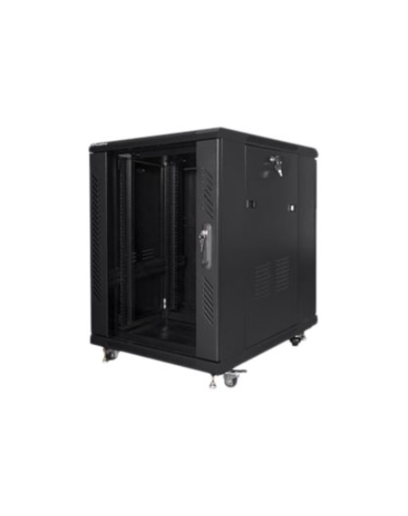 Lanberg Rack cabinet 19" free-standing 15U/600x800 (flat pack), black | Lanberg