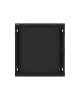 Lanberg Rack cabinet 19" wall-mount 12U/600x450 for self-assembly with metal door (flat pack), black | Lanberg
