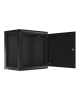 Lanberg Rack cabinet 19" wall-mount 12U/600x450 for self-assembly with metal door (flat pack), black | Lanberg