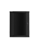 Lanberg Rack cabinet 19" wall-mount 18U/600x600 (flat pack) with glass door V2, black | Lanberg