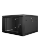 Lanberg Rack cabinet 19" wall-mount 6U/600x600 (flat pack) V2, black | Lanberg