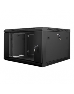 Lanberg Rack cabinet 19" wall-mount 6U/600x600 (flat pack) V2, black | Lanberg