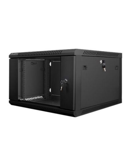 Lanberg Rack cabinet 19" wall-mount 6U/600x600 (flat pack) V2, black | Lanberg
