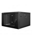 Lanberg Rack cabinet 19" wall-mount 6U/600x600 (flat pack) V2, black | Lanberg