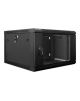 Lanberg Rack cabinet 19" wall-mount 6U/600x600 (flat pack) V2, black | Lanberg