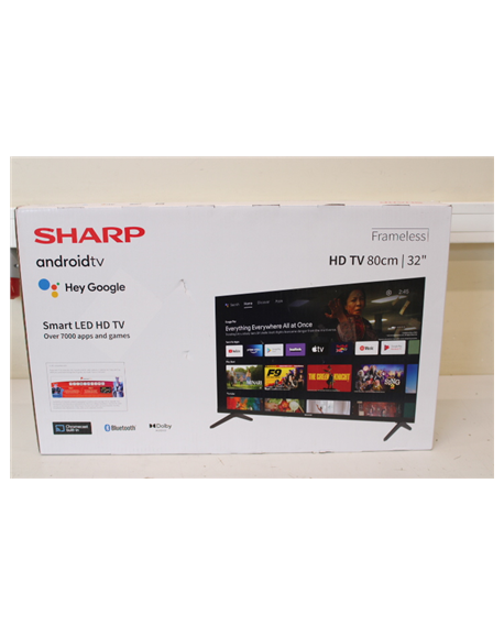 Sharp | 32FH2EA | 32" (81 cm) | Smart TV | Android | HD | Black | DAMAGED PACKAGING