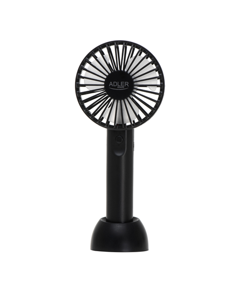 Adler Mini USB Fan | AD 7338 | Desk fan | Black | Diameter 7 cm | Number of speeds 3