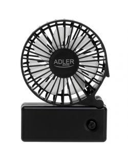Adler Foldable mini fan | AD 7336 | Desk fan | Black | Diameter 6.5 cm | Number of speeds 1