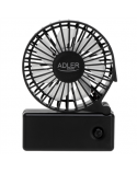 Adler Foldable mini fan | AD 7336 | Desk fan | Black | Diameter 6.5 cm | Number of speeds 1
