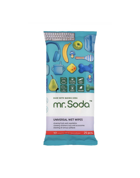 Soda | Wet Wipes Universal, 25 pcs | mr. Soda