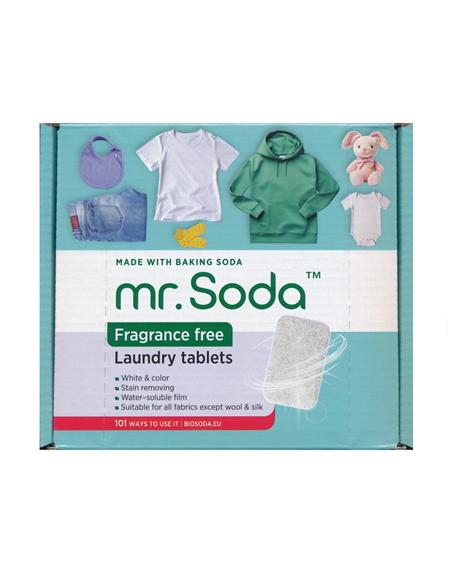 Soda | Laundry tablets FRAGRANCE FREE, 30 pcs x 25 g | mr. Soda