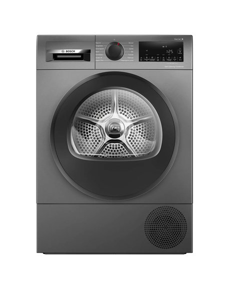 Bosch Dryer Machine with Heat Pump | WQG245DXSN | Energy efficiency class A+++ | Front loading | 9 kg | Condensation | LCD | Dep