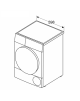 Bosch Dryer Machine with Heat Pump | WQG245DXSN | Energy efficiency class A+++ | Front loading | 9 kg | Condensation | LCD | Dep