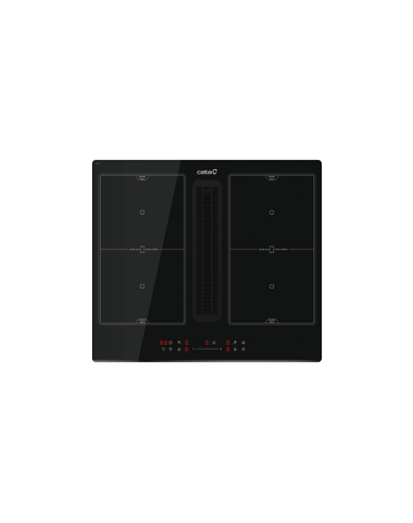 CATA Hob with Hood | IAS 6024 | Induction | Number of burners/cooking zones 4 | Slider | Black