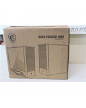 SALE OUT. MSI MAG FORGE 110R PC Case, Mid-Tower, USB 3.2, Black | MSI | DAMAGED PACKAGING, BROKEN LEG