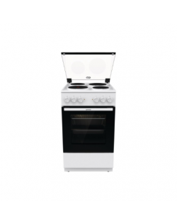 Gorenje Cooker | GE5A21WH | Hob type Electric | Oven type Electric | White | Width 50 cm | Grilling | Depth 59.4 cm | 68 L