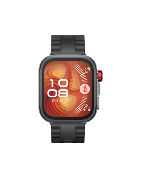 Huawei Watch FIT4 Pro, 3D Fluorelastomer Black Strap, Titanium Body, Seiya-B29
