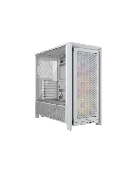 Corsair PC Case | Frame 4000D RS ARGB Modular | White | Mid-Tower | Power supply included No