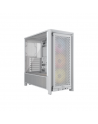 Corsair PC Case | Frame 4000D RS ARGB Modular | White | Mid-Tower | Power supply included No