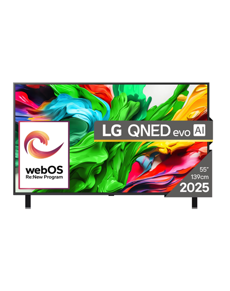 LG 55QNED85A3C | 55 | Smart TV | webOS 25 | UHD | Bllack