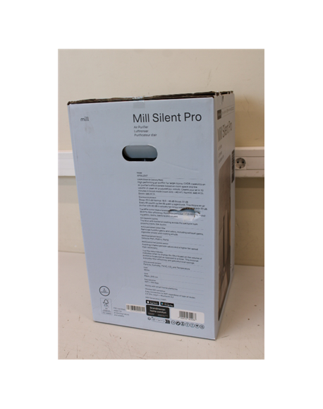 SALE OUT. | Mill | Silent Pro Air Purifier | APSILENT | Suitable for rooms up to 115 m² | 68.3 m³ | White/Black | DAMAGED PACKAG