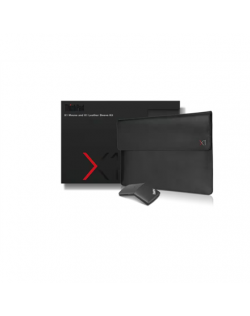 Lenovo ThinkPad X1 Mouse and X1 Leather Sleeve Kit | Sleeve | Black