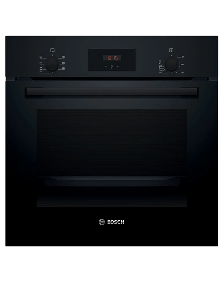 Bosch Oven | HBF133BA1 | 66 L | Electric | EcoClean | Knobs | Height 59.5 cm | Width 59.4 cm | Black