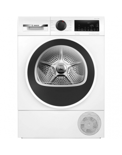 Bosch Dryer Machine with Heat Pump | WQG2450ISN | Energy efficiency class A++ | Front loading | 9 kg | LCD | Depth 61.3 cm | Whi
