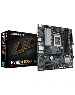 Gigabyte B760M D3HP | Processor family Intel | Processor socket LGA1700 | DDR5 | Supported hard disk drive interfaces M.2, SATA 