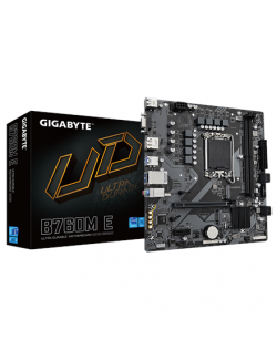 Gigabyte B760M E | Processor family Intel | Processor socket LGA1700 | DDR5 | Supported hard disk drive interfaces M.2, SATA | N