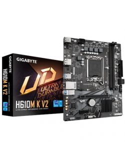 Gigabyte H610M K V2 | Processor family Intel | Processor socket LGA1700 | DDR5 | Supported hard disk drive interfaces M.2, SATA 