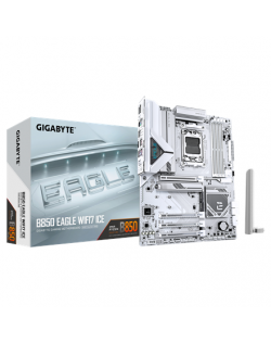 Gigabyte B850 EAGLE WF7 ICE | Processor family AMD | Processor socket AM5 | DDR5 | Supported hard disk drive interfaces SATA, M.