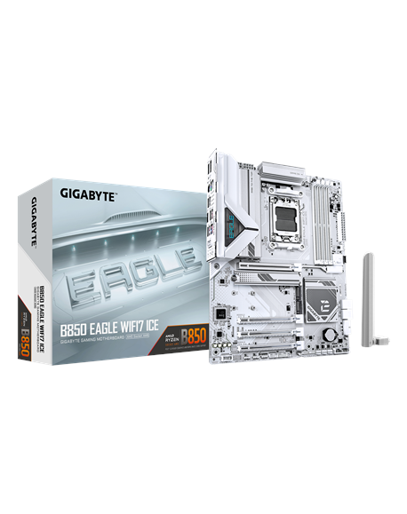Gigabyte B850 EAGLE WF7 ICE | Processor family AMD | Processor socket AM5 | DDR5 | Supported hard disk drive interfaces SATA, M.