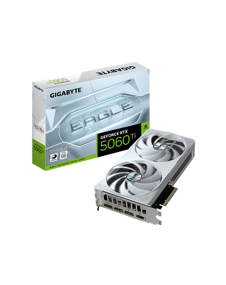 Gigabyte GeForce RTX 5060 Ti EAGLE OC ICE 8G | NVIDIA | 8 GB | GeForce RTX 5060 Ti | GDDR7 | HDMI ports quantity 1 | PCI-E 5.0