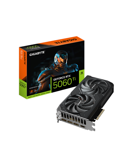Gigabyte GeForce RTX 5060 Ti WINDFORCE OC 8G | NVIDIA | 8 GB | GeForce RTX 5060 Ti | GDDR7 | HDMI ports quantity 1 | PCI-E 5.0