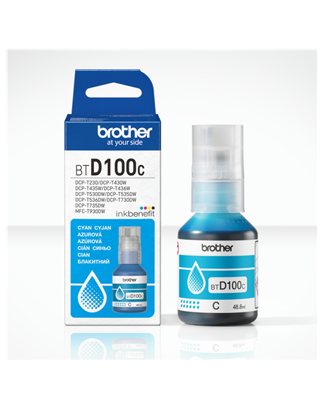Brother BTD100C | Ink Bottle | Cyan