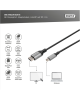 Digitus 8K DisplayPort Adapter Cable, Mini DP to DP, 2 m | DB-340106-020-S | DisplayPort to DisplayPort