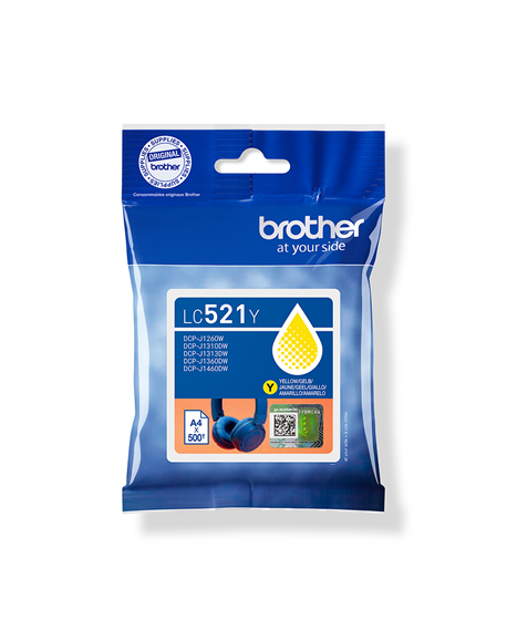 Brother LC521Y | Ink Cartridges | Yellow