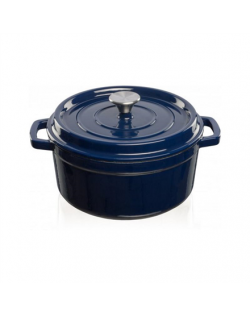 GRAND FEU | Pot | FEUDARKBLUE | 4.7 L | Cast iron | Dark blue | Lid included