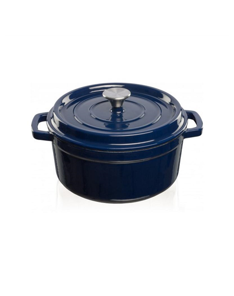 GRAND FEU | Pot | FEUDARKBLUE | 4.7 L | Cast iron | Dark blue | Lid included