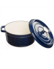 GRAND FEU | Pot | FEUDARKBLUE | 4.7 L | Cast iron | Dark blue | Lid included